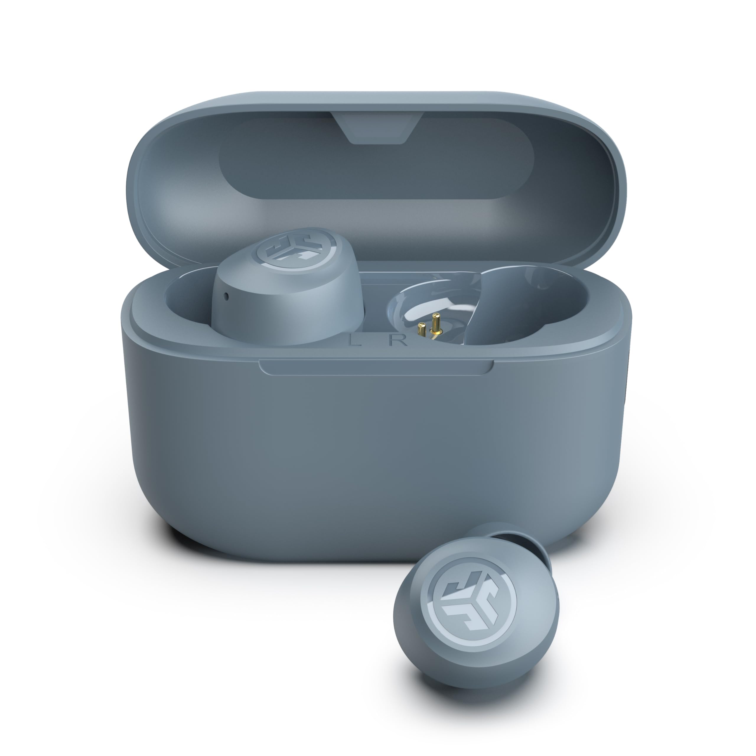 JLab Go Air Pop+ True Wireless Earbuds, in Ear Headphones, Bluetooth Earphones, 35H Playtime Ear Buds, Bluetooth Earbuds with Microphone, USB-C Charging Case, Dual Connect, EQ3 Sound, Black