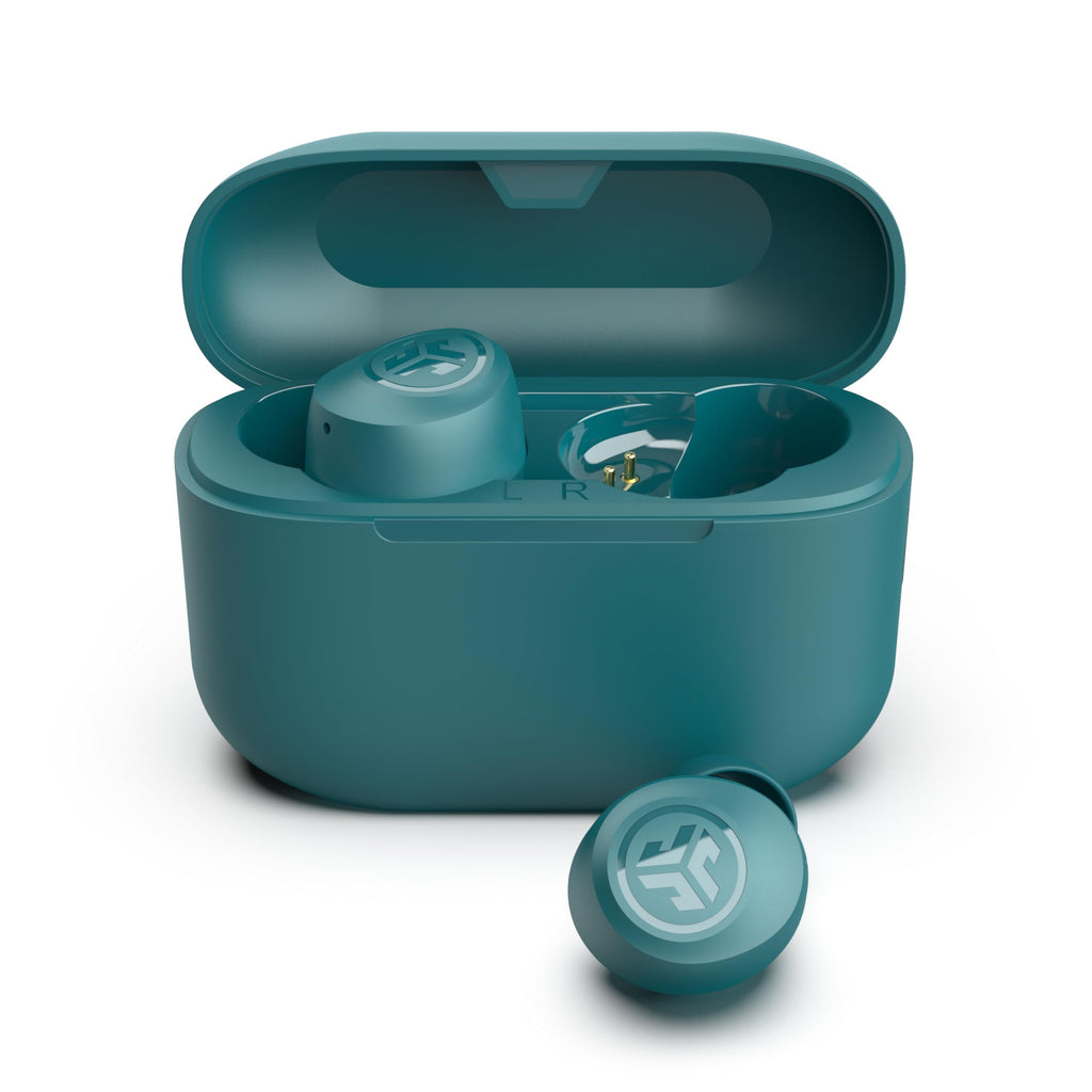 JLab Go Air Pop+ True Wireless Earbuds, in Ear Headphones, Bluetooth Earphones, 35H Playtime Ear Buds, Bluetooth Earbuds with Microphone, USB-C Charging Case, Dual Connect, EQ3 Sound, Black