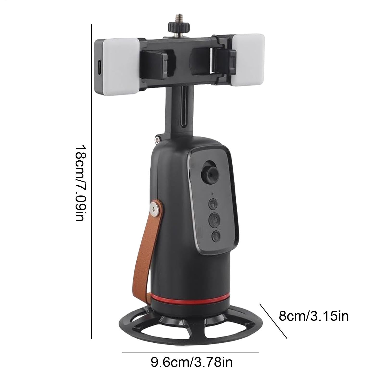Selfie Stick Tripod – ABS Aluminum Alloy 3.15 Inch Folded Size | Face Tracking Phone Holder | Extendable Cell Phone Tripod Stable Wireless Stand for Vlogging Live Streaming Travel Photography