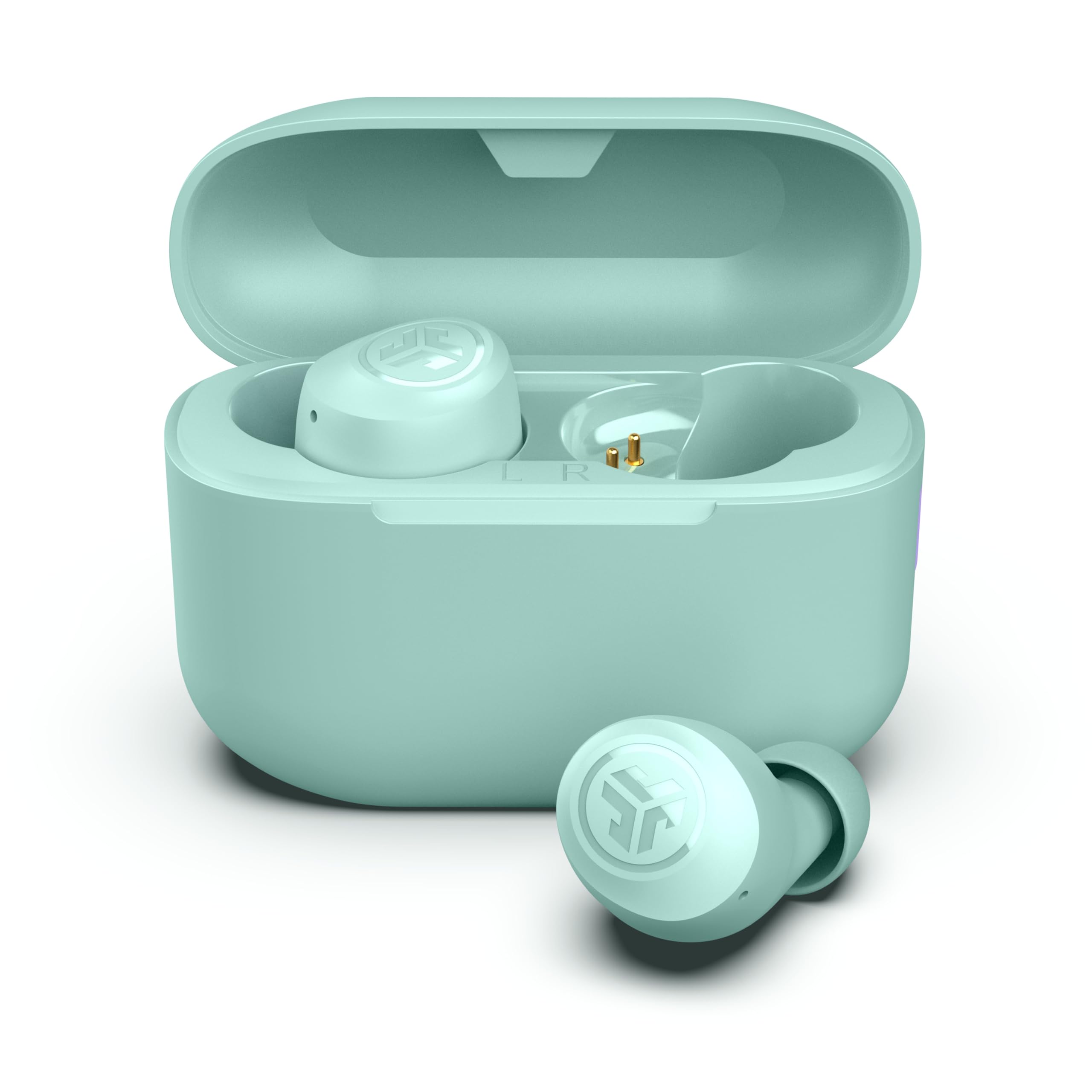 JLab Go Air Pop+ True Wireless Earbuds, in Ear Headphones, Bluetooth Earphones, 35H Playtime Ear Buds, Bluetooth Earbuds with Microphone, USB-C Charging Case, Dual Connect, EQ3 Sound, Black