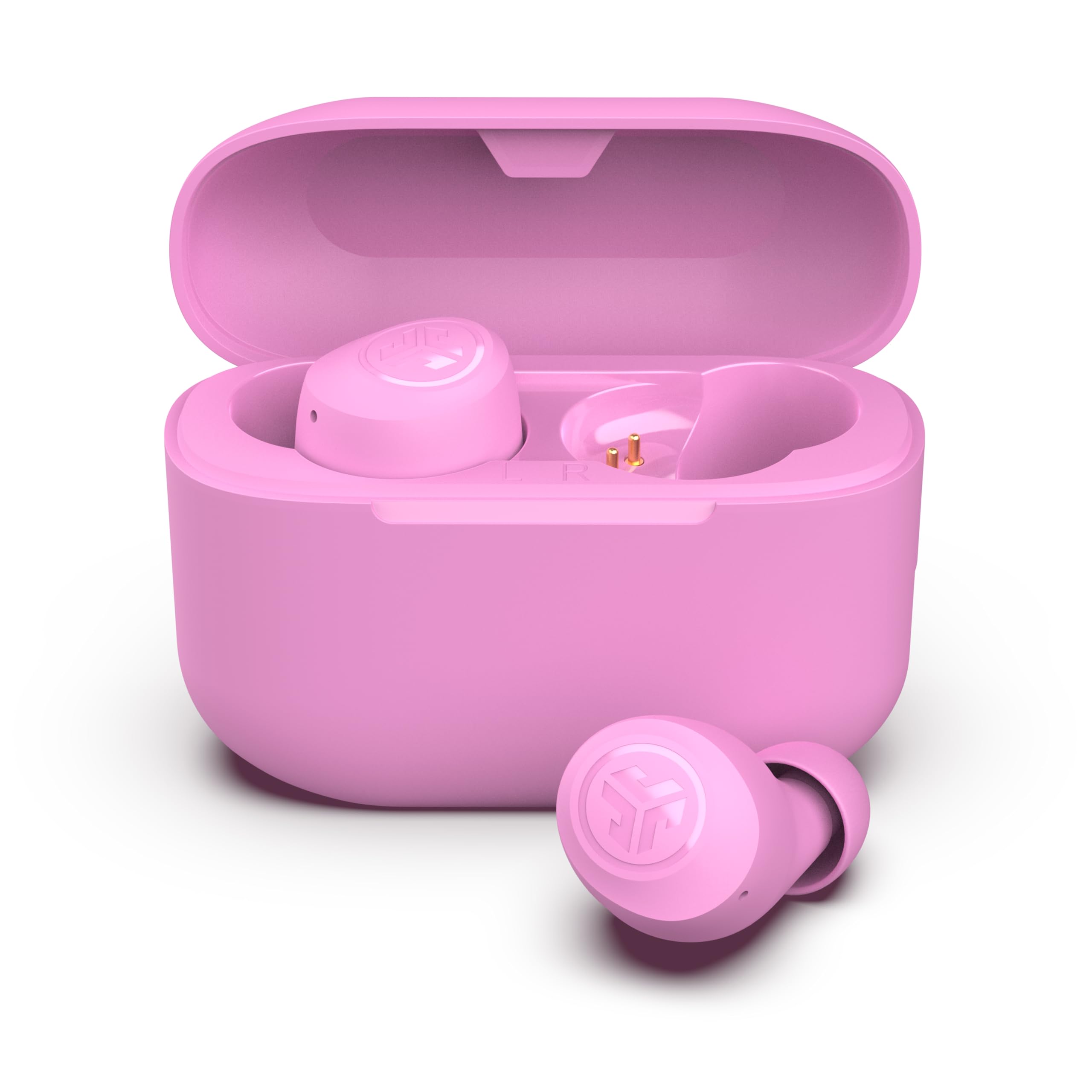 JLab Go Air Pop+ True Wireless Earbuds, in Ear Headphones, Bluetooth Earphones, 35H Playtime Ear Buds, Bluetooth Earbuds with Microphone, USB-C Charging Case, Dual Connect, EQ3 Sound, Black