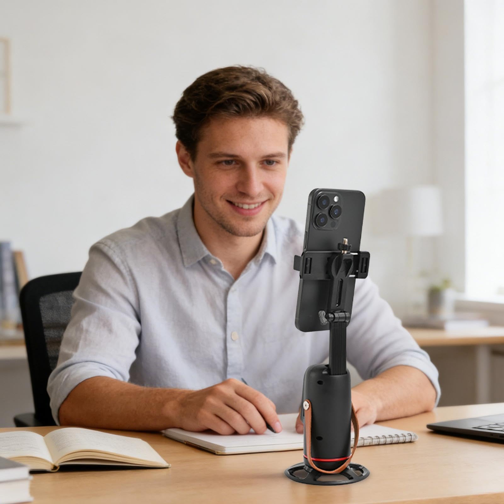 Selfie Stick Tripod – ABS Aluminum Alloy 3.15 Inch Folded Size | Face Tracking Phone Holder | Extendable Cell Phone Tripod Stable Wireless Stand for Vlogging Live Streaming Travel Photography