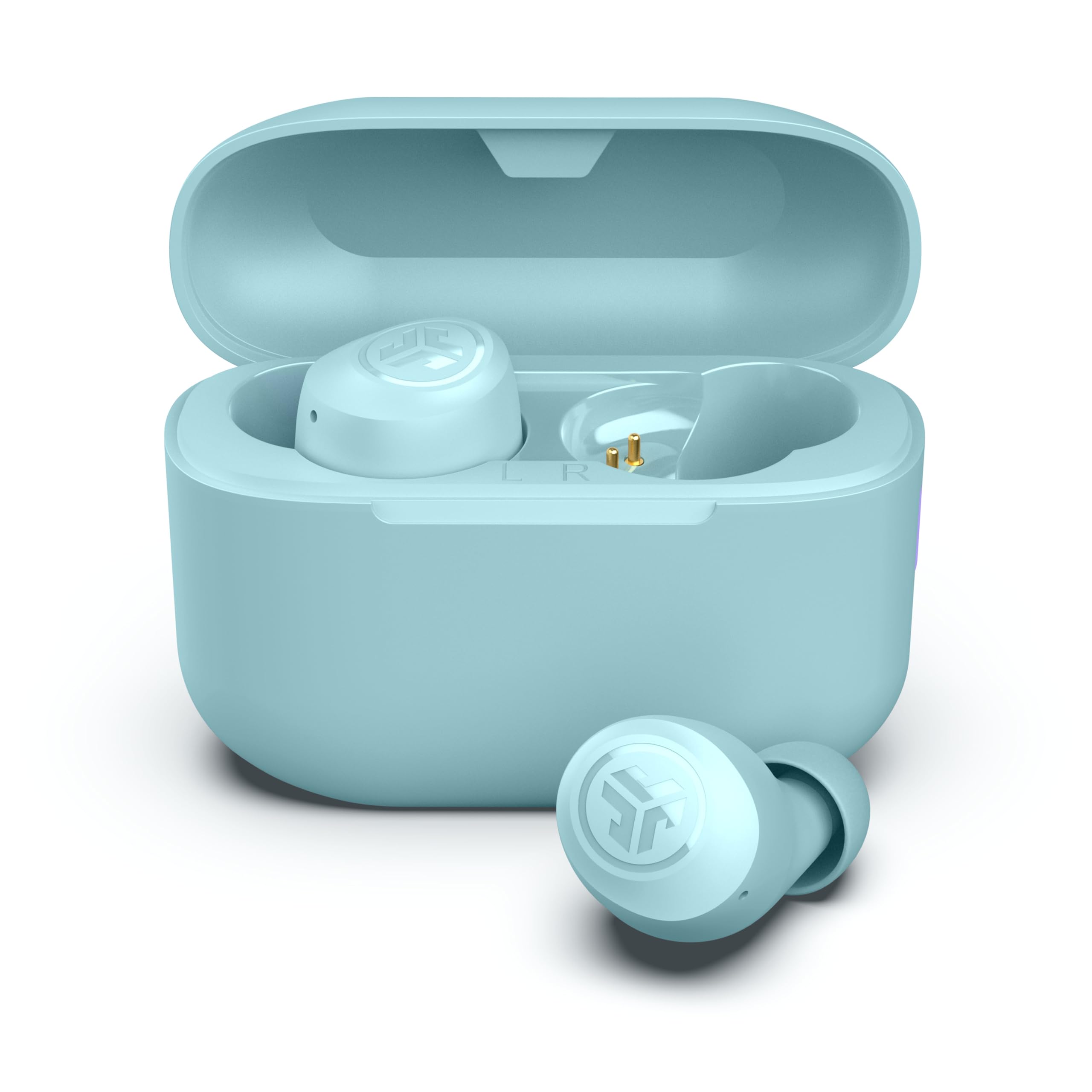 JLab Go Air Pop+ True Wireless Earbuds, in Ear Headphones, Bluetooth Earphones, 35H Playtime Ear Buds, Bluetooth Earbuds with Microphone, USB-C Charging Case, Dual Connect, EQ3 Sound, Black