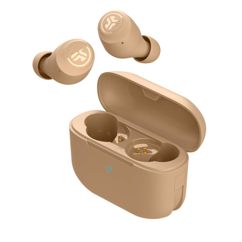 JLab Go Air Pop+ True Wireless Earbuds, in Ear Headphones, Bluetooth Earphones, 35H Playtime Ear Buds, Bluetooth Earbuds with Microphone, USB-C Charging Case, Dual Connect, EQ3 Sound, Black