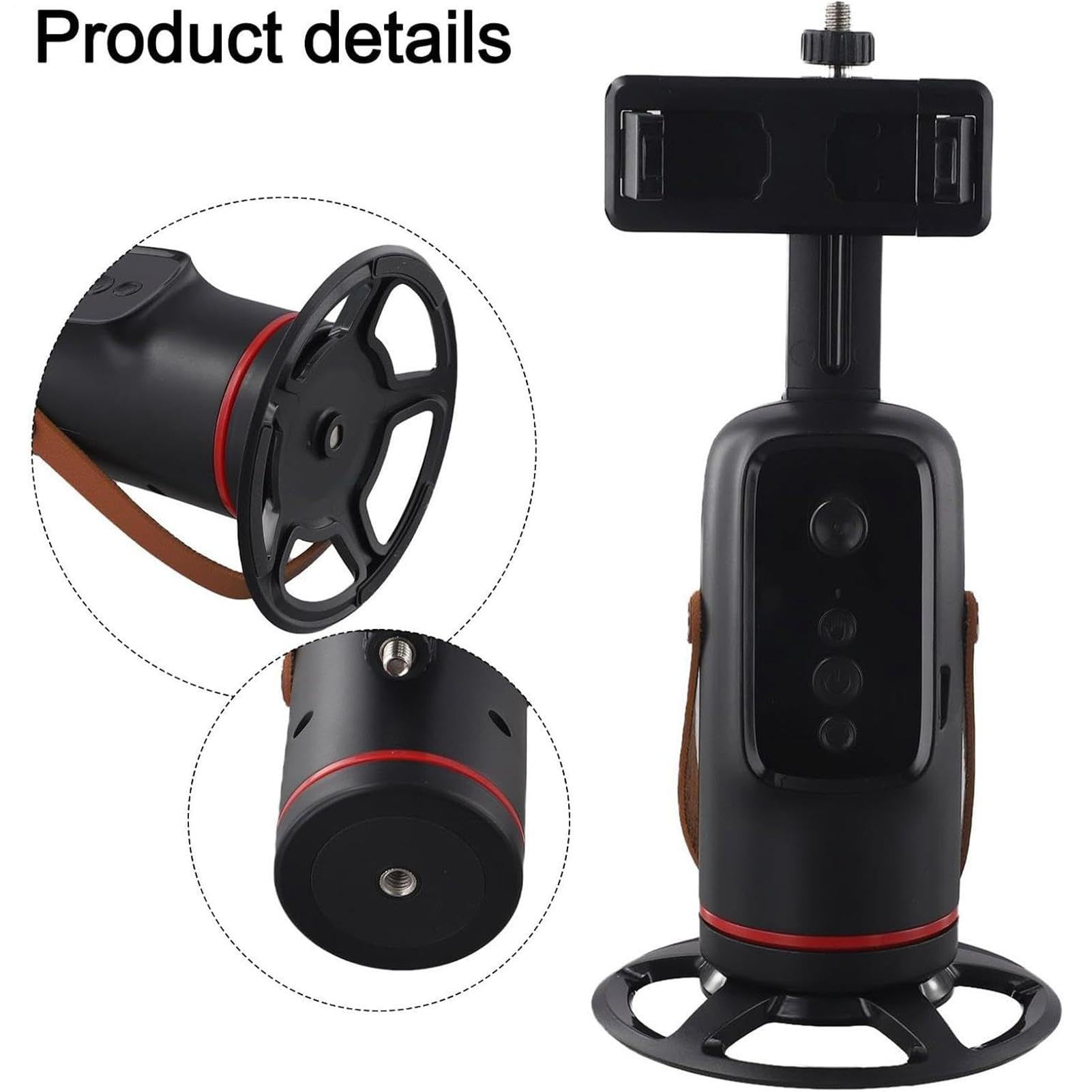 Selfie Stick Tripod – ABS Aluminum Alloy 3.15 Inch Folded Size | Face Tracking Phone Holder | Extendable Cell Phone Tripod Stable Wireless Stand for Vlogging Live Streaming Travel Photography