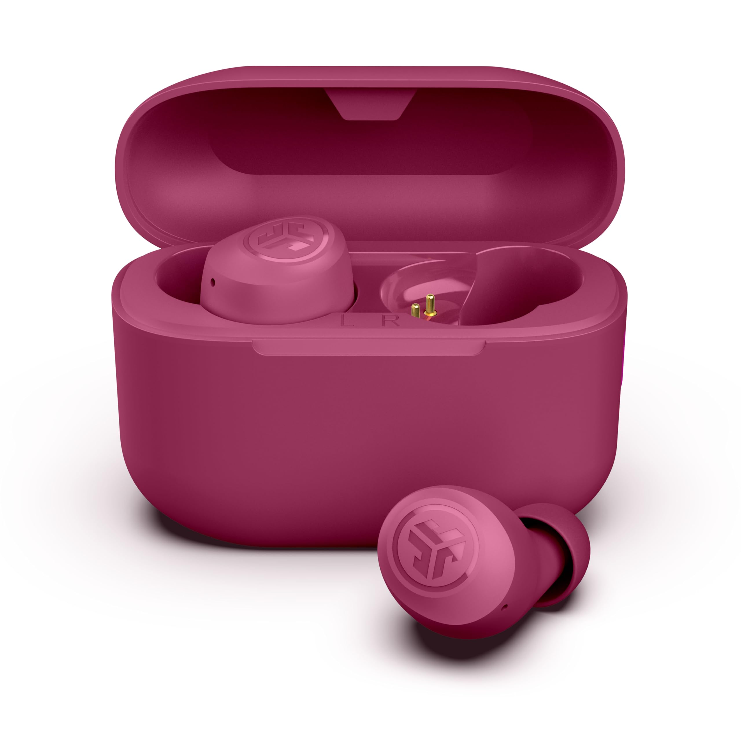 JLab Go Air Pop+ True Wireless Earbuds, in Ear Headphones, Bluetooth Earphones, 35H Playtime Ear Buds, Bluetooth Earbuds with Microphone, USB-C Charging Case, Dual Connect, EQ3 Sound, Black
