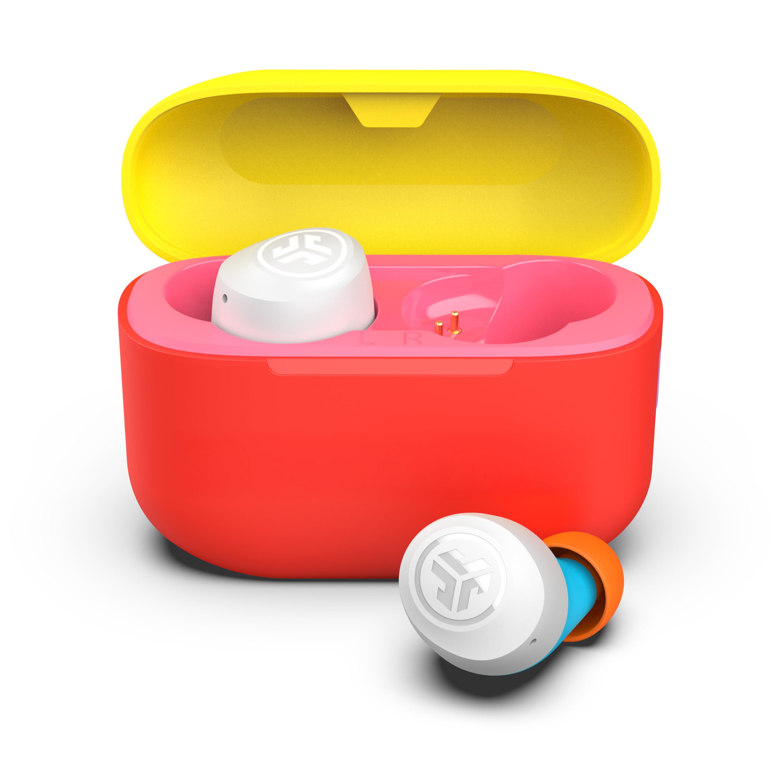 JLab Go Air Pop+ True Wireless Earbuds, in Ear Headphones, Bluetooth Earphones, 35H Playtime Ear Buds, Bluetooth Earbuds with Microphone, USB-C Charging Case, Dual Connect, EQ3 Sound, Black