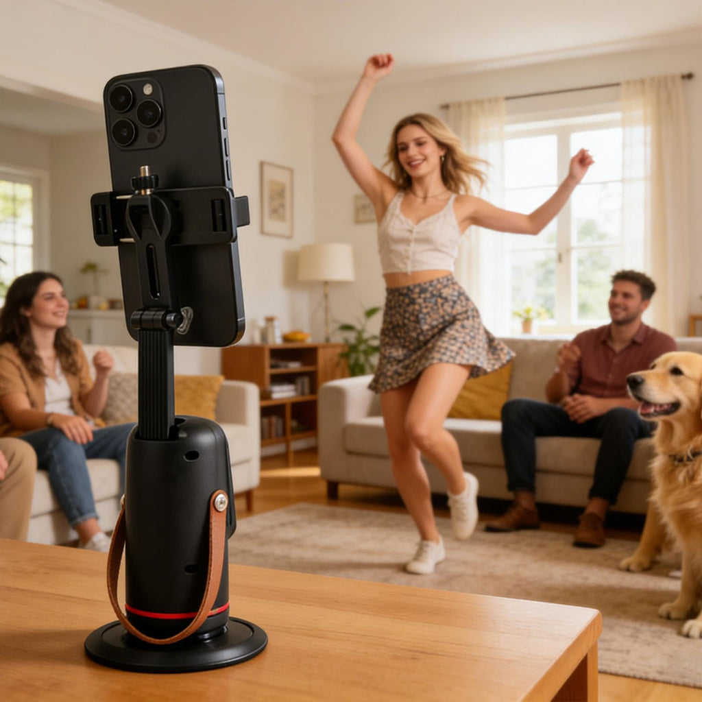 Selfie Stick Tripod – ABS Aluminum Alloy 3.15 Inch Folded Size | Face Tracking Phone Holder | Extendable Cell Phone Tripod Stable Wireless Stand for Vlogging Live Streaming Travel Photography