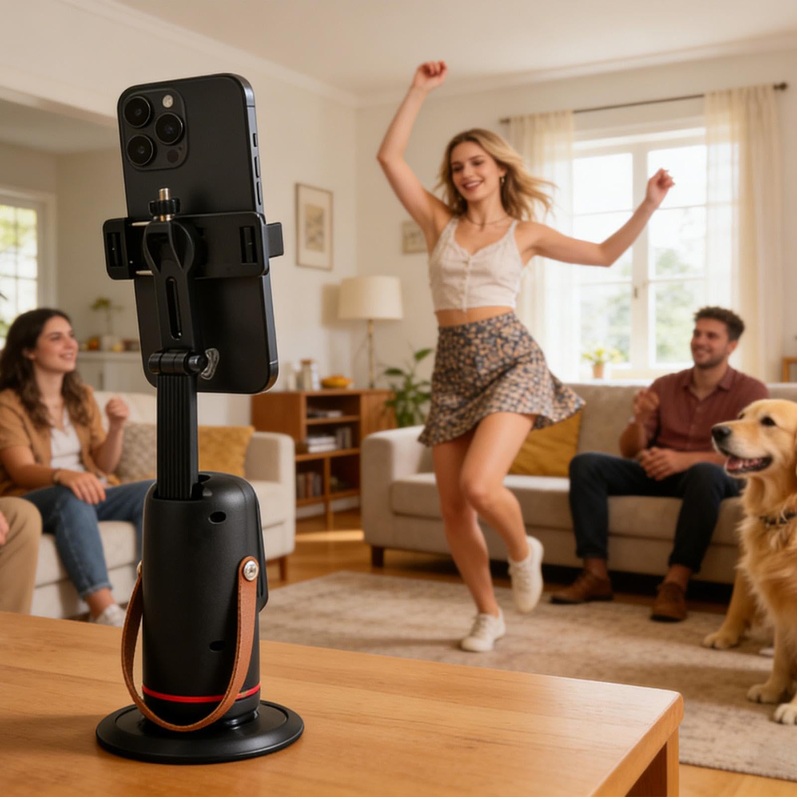 Selfie Stick Tripod – ABS Aluminum Alloy 3.15 Inch Folded Size | Face Tracking Phone Holder | Extendable Cell Phone Tripod Stable Wireless Stand for Vlogging Live Streaming Travel Photography