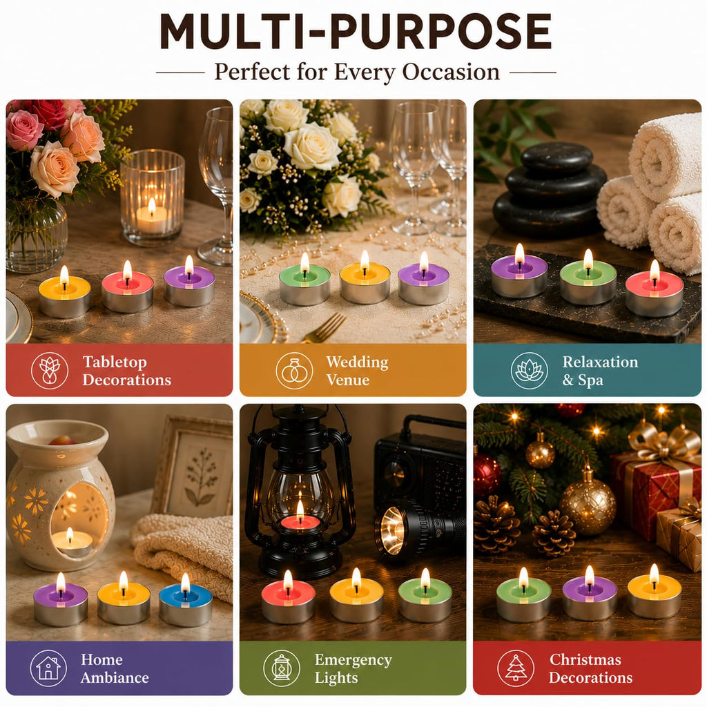 Tealight Candles - Tea Lights Candles Unscented Tea Tree Lights Mini Votive with Cotton Wick for Decorating Home,Pool,Shabbat,Wedding,Emergencies,Christmas,Halloween,Parties, Spas