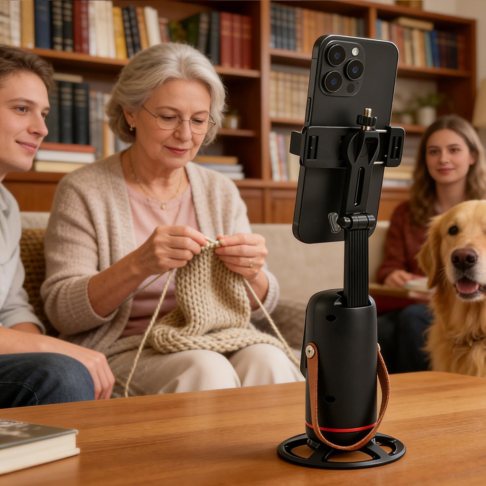 Selfie Stick Tripod – ABS Aluminum Alloy 3.15 Inch Folded Size | Face Tracking Phone Holder | Extendable Cell Phone Tripod Stable Wireless Stand for Vlogging Live Streaming Travel Photography