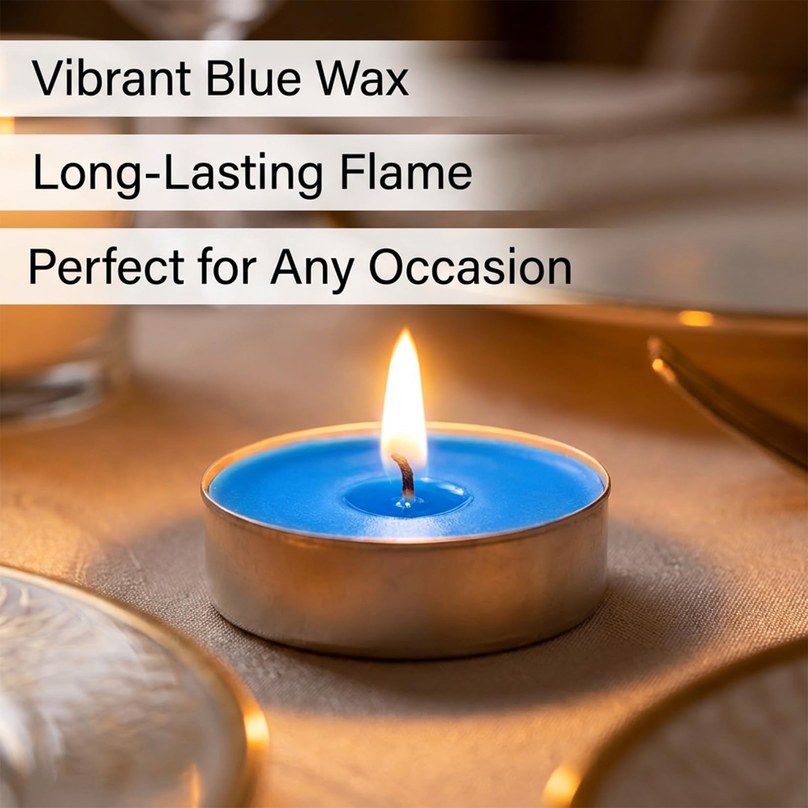 Tealight Candles - Tea Lights Candles Unscented Tea Tree Lights Mini Votive with Cotton Wick for Decorating Home,Pool,Shabbat,Wedding,Emergencies,Christmas,Halloween,Parties, Spas